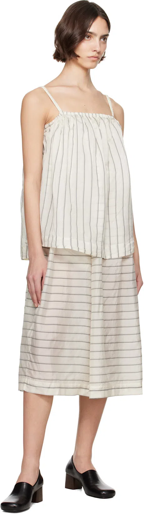 LEMAIRE Anatomic Pump 55 Leather Loafer Pumps In Bk999 Black