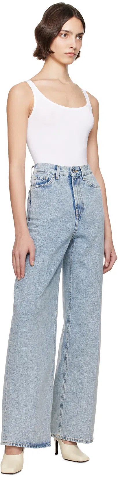 KHAITE Eva Calfskin Leather Pumps In Beige