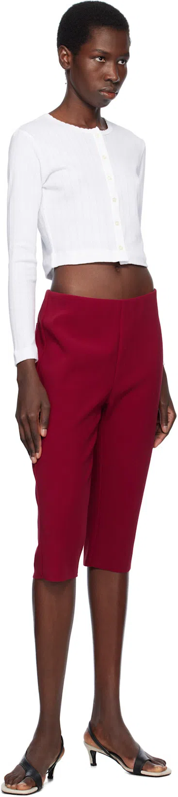 LESET Womens White Slim Cotton-pointelle Cardigan