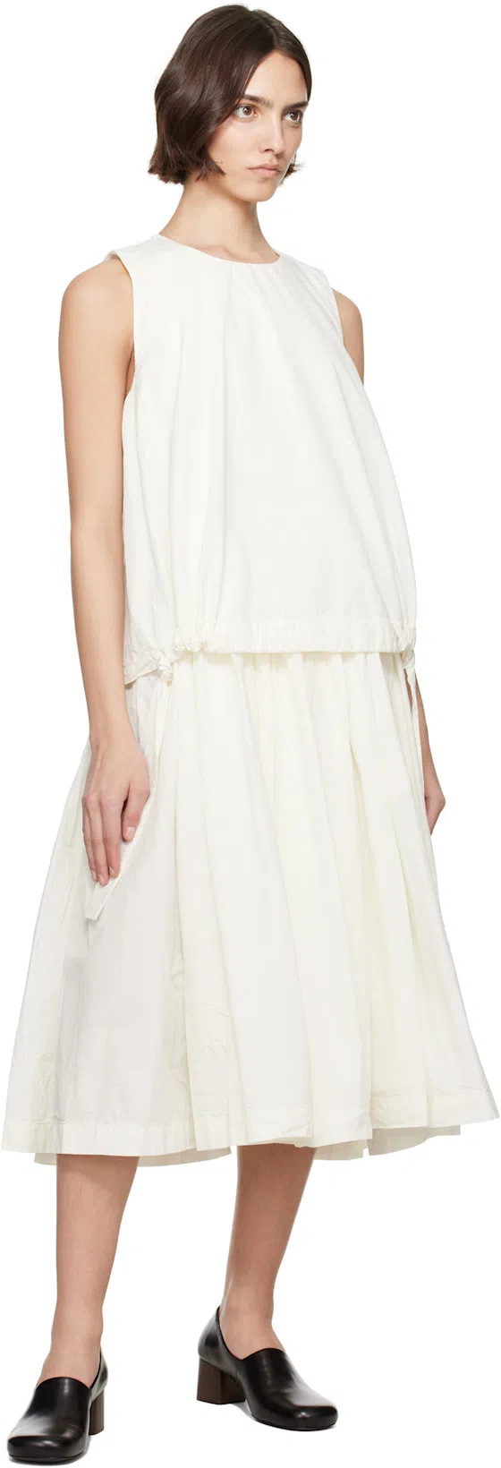 LEMAIRE Anatomic Pump 55 Leather Loafer Pumps In Bk999 Black