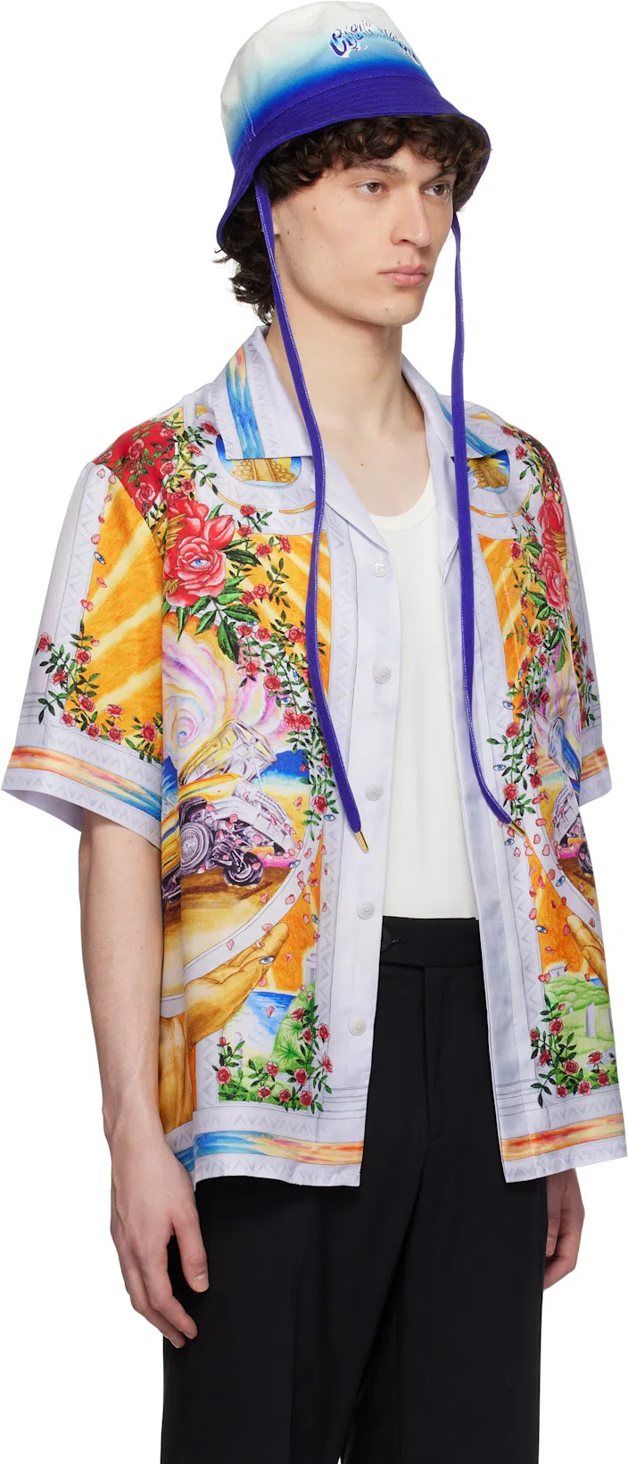 CASABLANCA La Tornade De Rose Short Sleeve Shirt In Multi