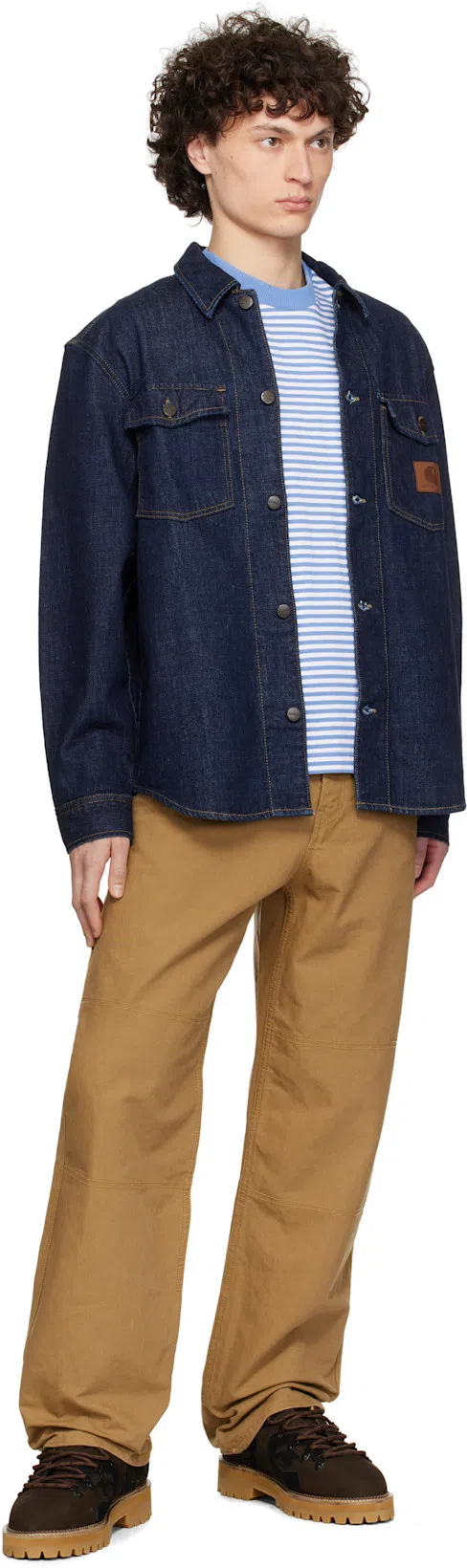 SUNNEI Striped T-shirt In 8071 Azure/optical W