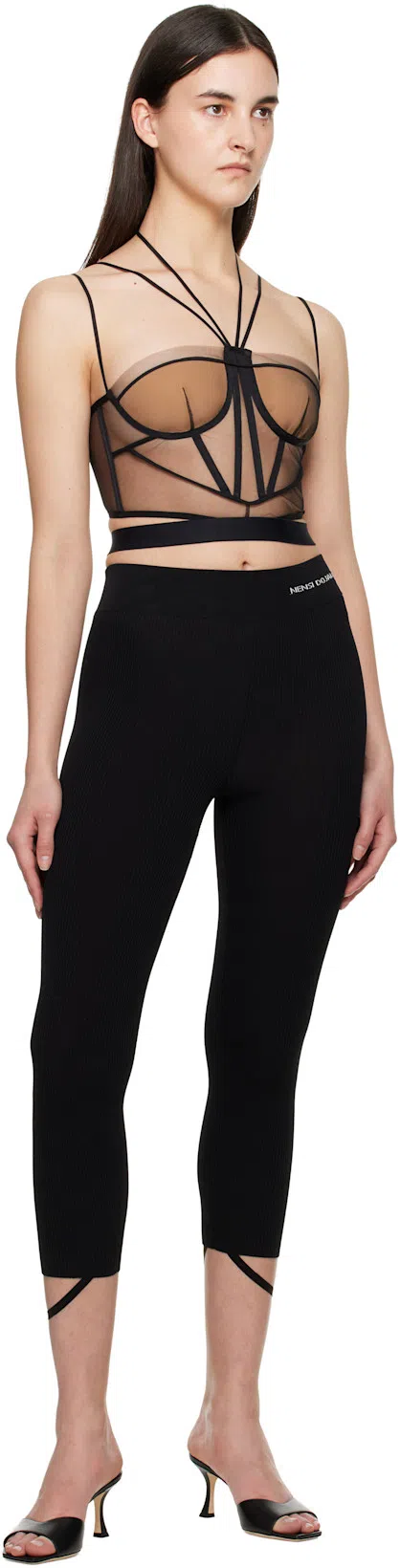 JIMMY CHOO Women Skye 70 Leather Heel Sandals In Black