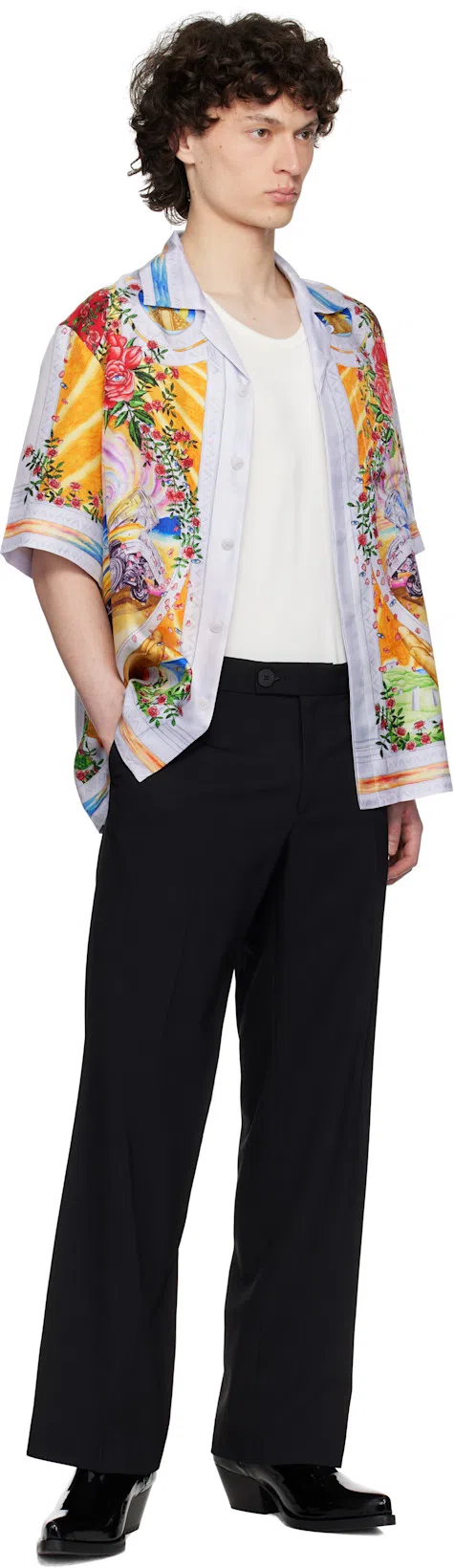 CASABLANCA La Tornade De Rose Short Sleeve Shirt In Multi