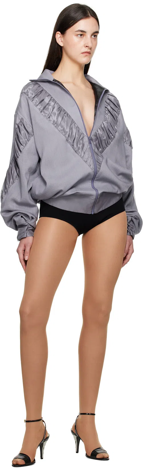 VALENTINO GARAVANI Valentino Ladycrush 85 Patent Sandal In Black