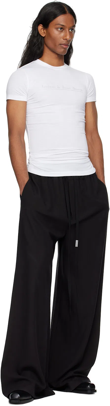 RICK OWENS Black Hollywood Heeled Sliver Chelsea Boots In 09 Black