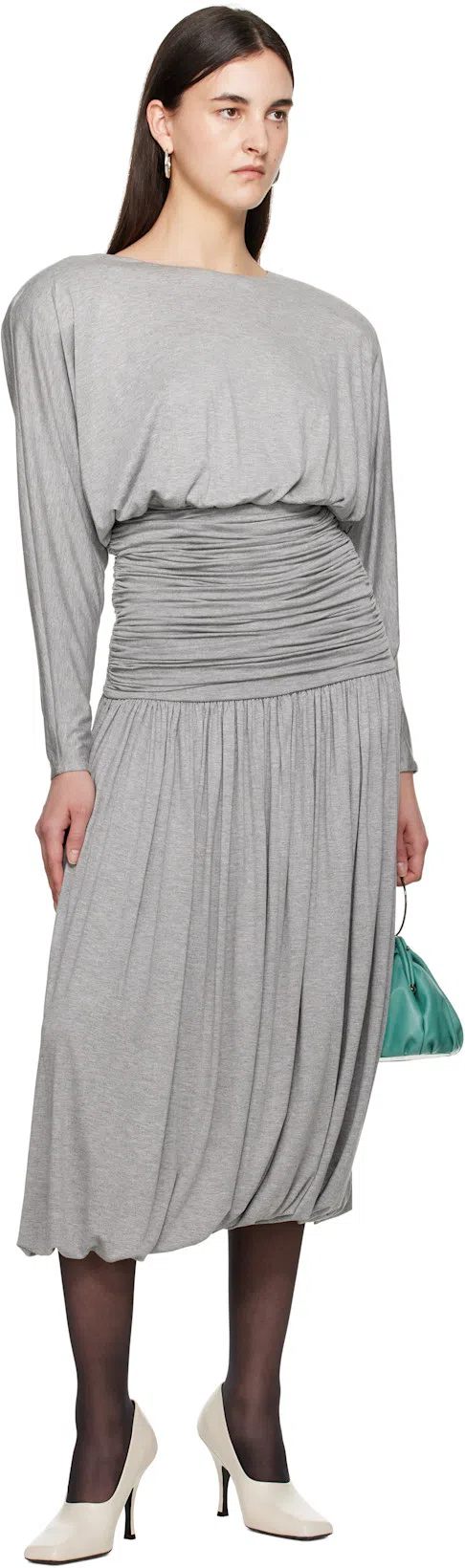 SOPHIE BUHAI Transparent Quartz Pyramid Bangle Bracelet