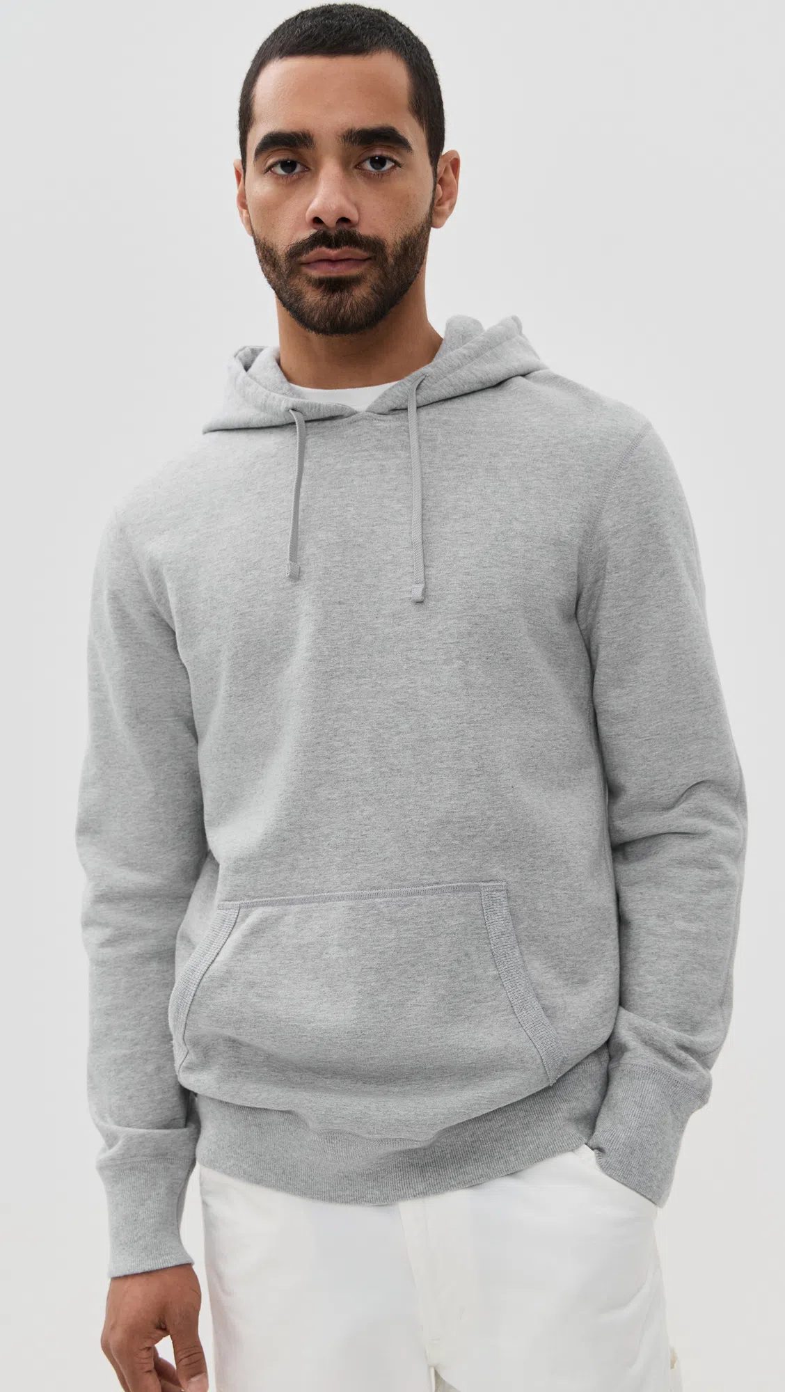 REIGNING CHAMP Lightweight Waffle Standard Henley Hgrey