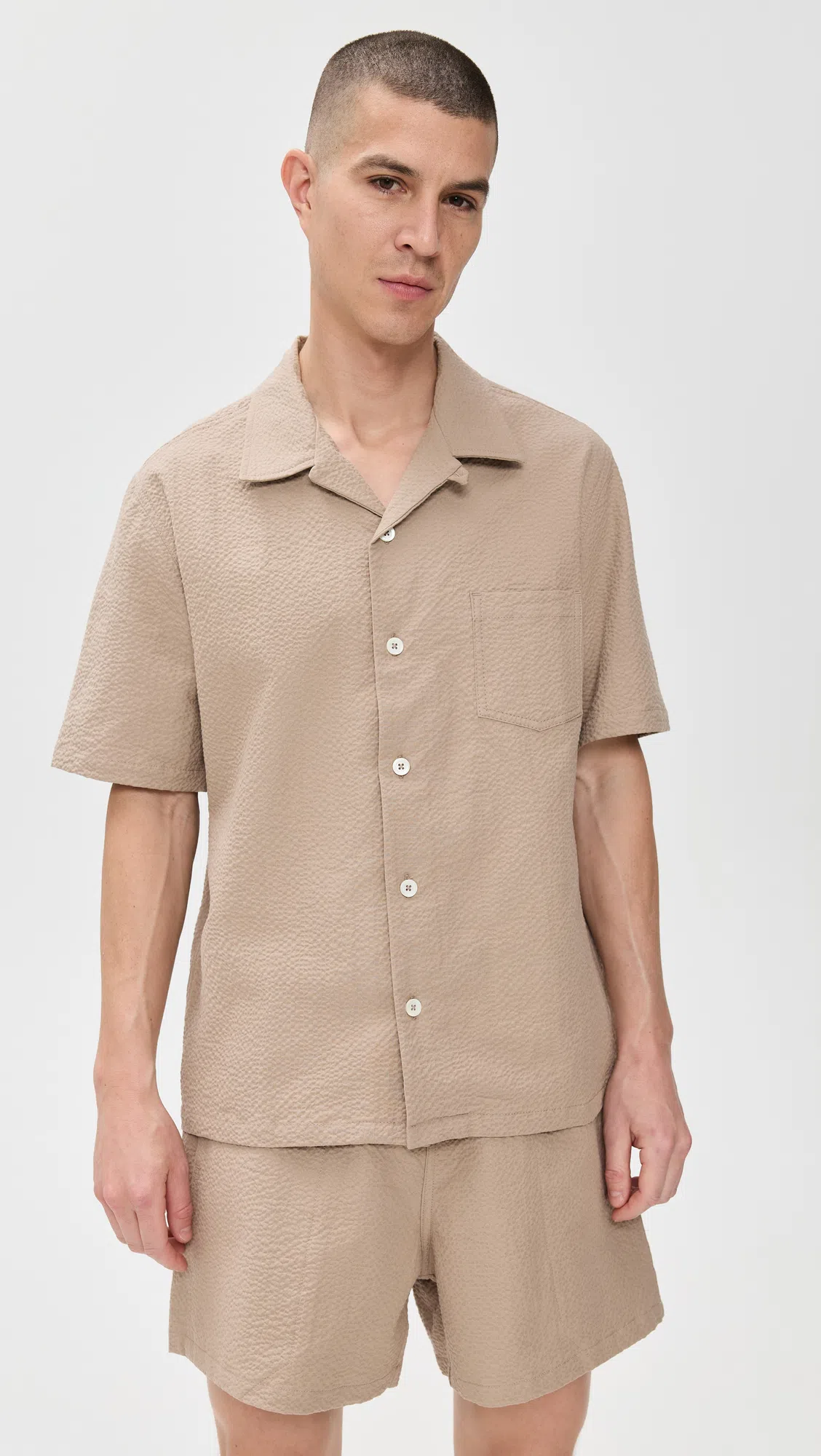 SAVE THE DUCK Sage Green Zip Jacket In Gold