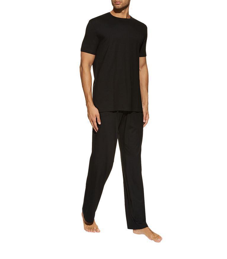 DEREK ROSE Mens Black Basel Stretch-modal T-shirt