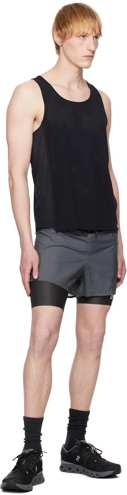 OVER OVER Black Race Tank Top