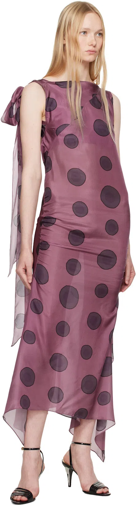 VALENTINO GARAVANI Valentino Ladycrush 85 Patent Sandal In Black