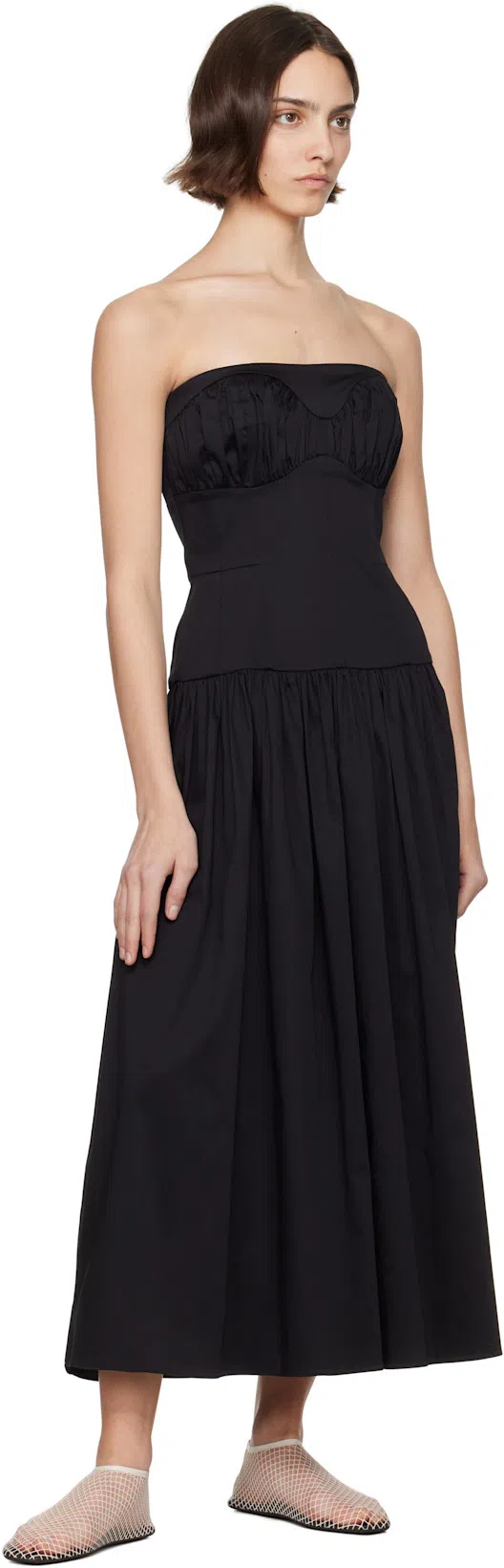 BOTTEGA VENETA Silver Small Twisted Hoop Earrings In 8117 Silver