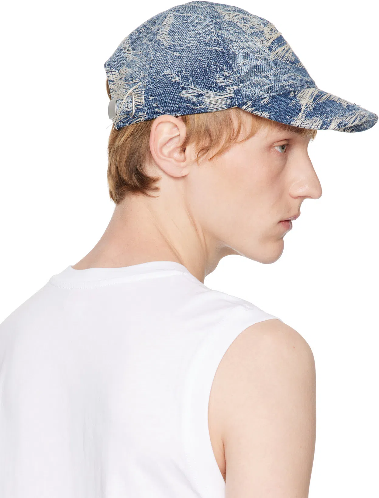 DIESEL T-isco-div Cotton Tank Top In White