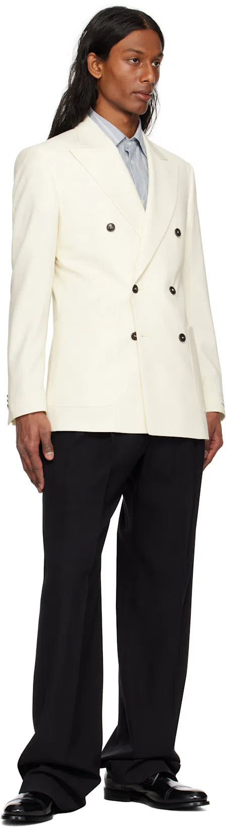 FERRAGAMO Perforated Leather Derby Shoes In Black