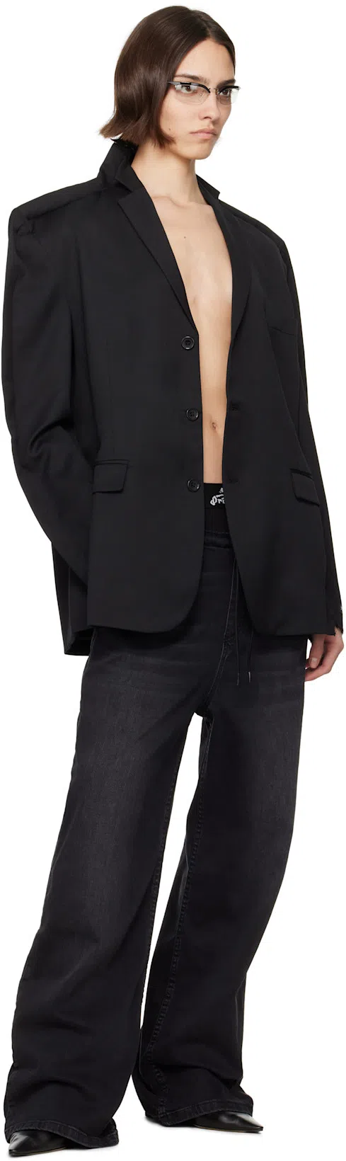 THE ROW Uxor Leather Pumps In Black