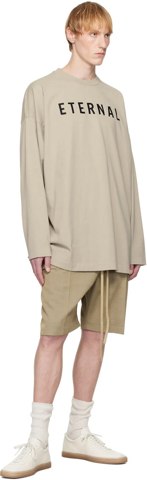FEAR OF GOD Long-sleeved Thunderbird T-shirt In Neutral