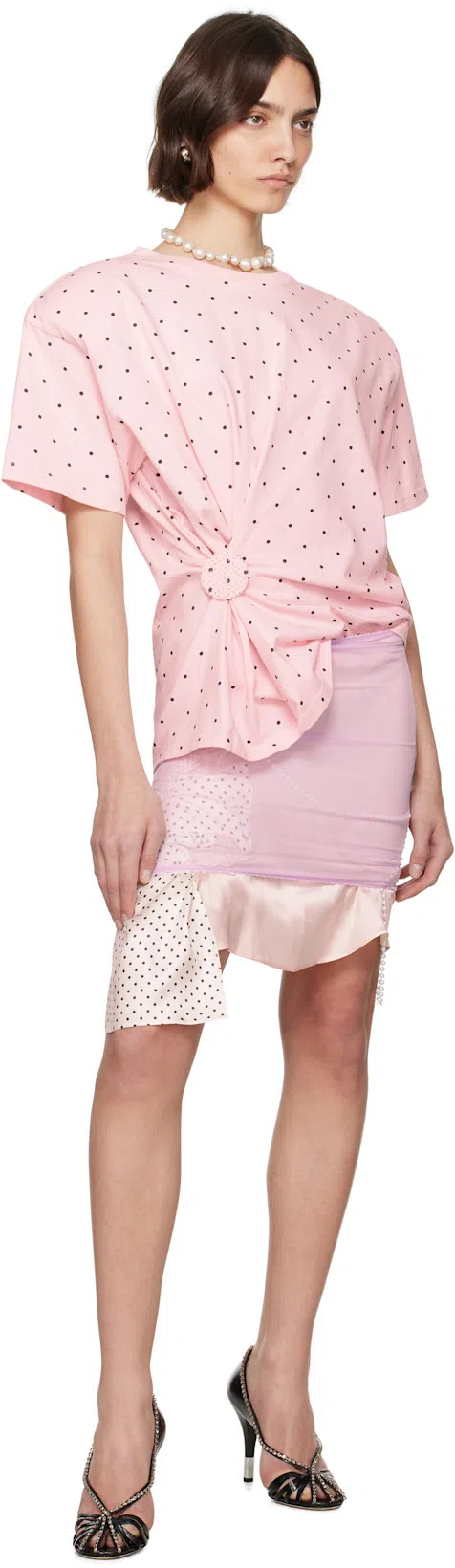 CHLOÉ Leonie Crystal-embellished Leather Pumps In Black