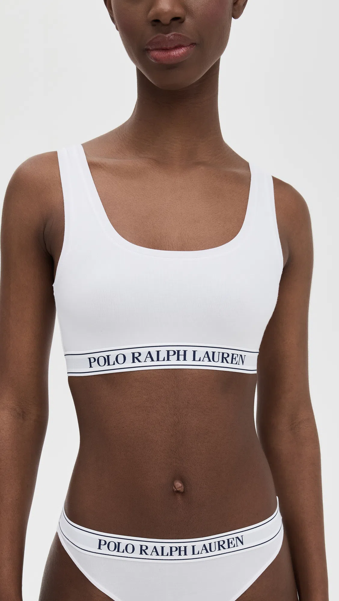 POLO RALPH LAUREN Logo Bikini Panties White Cloud