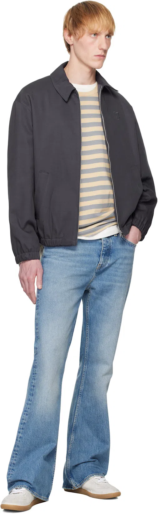 MAISON MARGIELA White And Light Blue Replica Sneakers