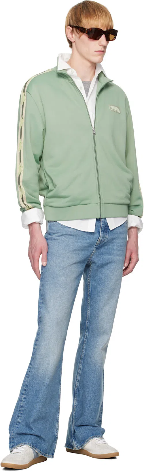 MAISON MARGIELA White And Light Blue Replica Sneakers