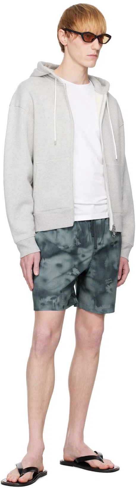 OUR LEGACY Hooded Grey Organic Cotton Sweatshirt In Gray