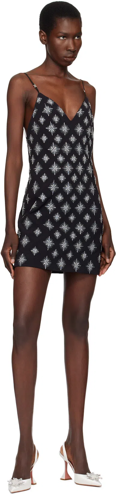 AMINA MUADDI Begum Sling 70 Crystal Embellished White Leather Pumps