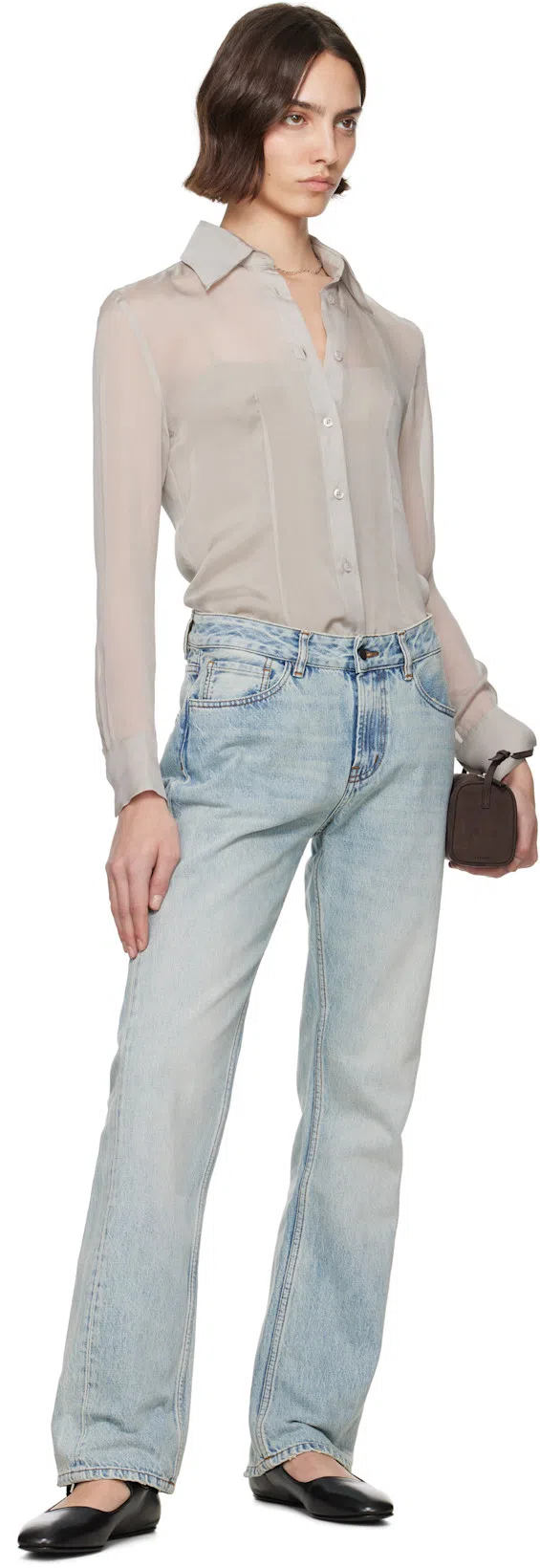 LEMAIRE Beige Straps Tank Top In Bg200 Mastic