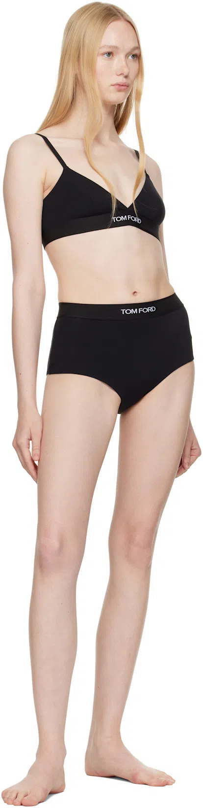 TOM FORD Stretch-modal Jersey Soft-cup Triangle Bra In Black