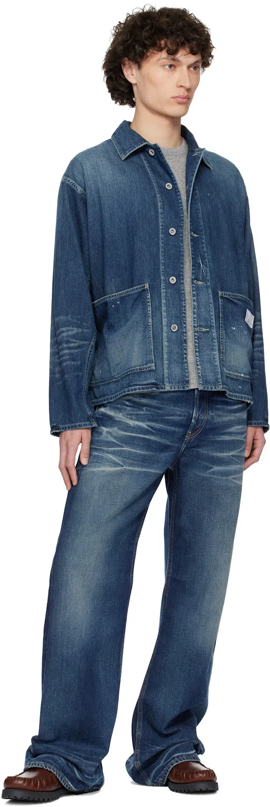 RRL Two-pack Gray Jersey Pocket T-shirts