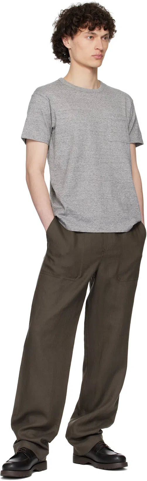 RRL Two-pack Gray Jersey Pocket T-shirts