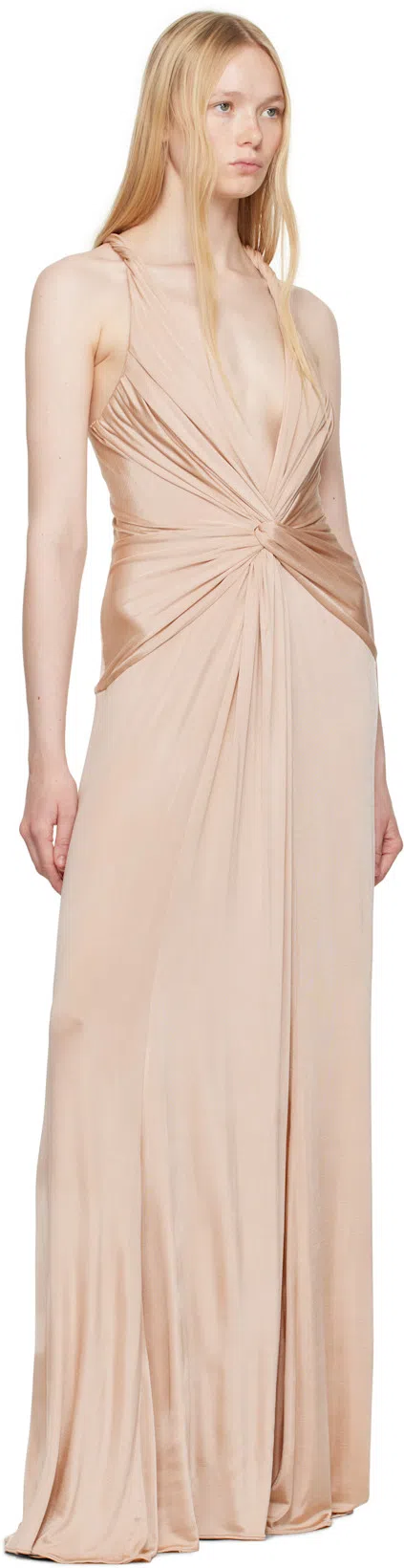 TOM FORD Stretch Viscose Jersey Long Dress In Green