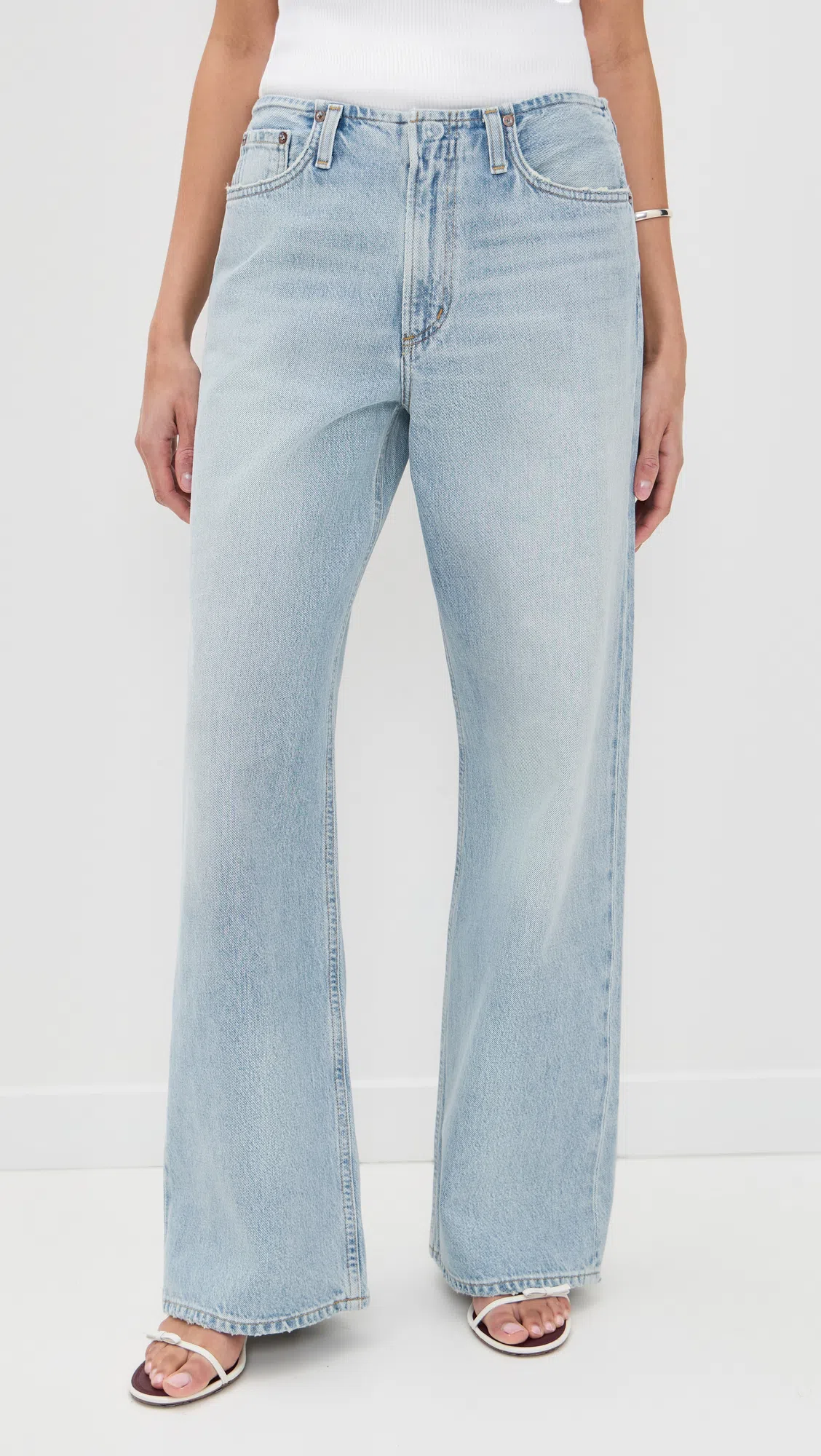 AGOLDE Lex Low Slung Baggy Jean In Reach In Blue
