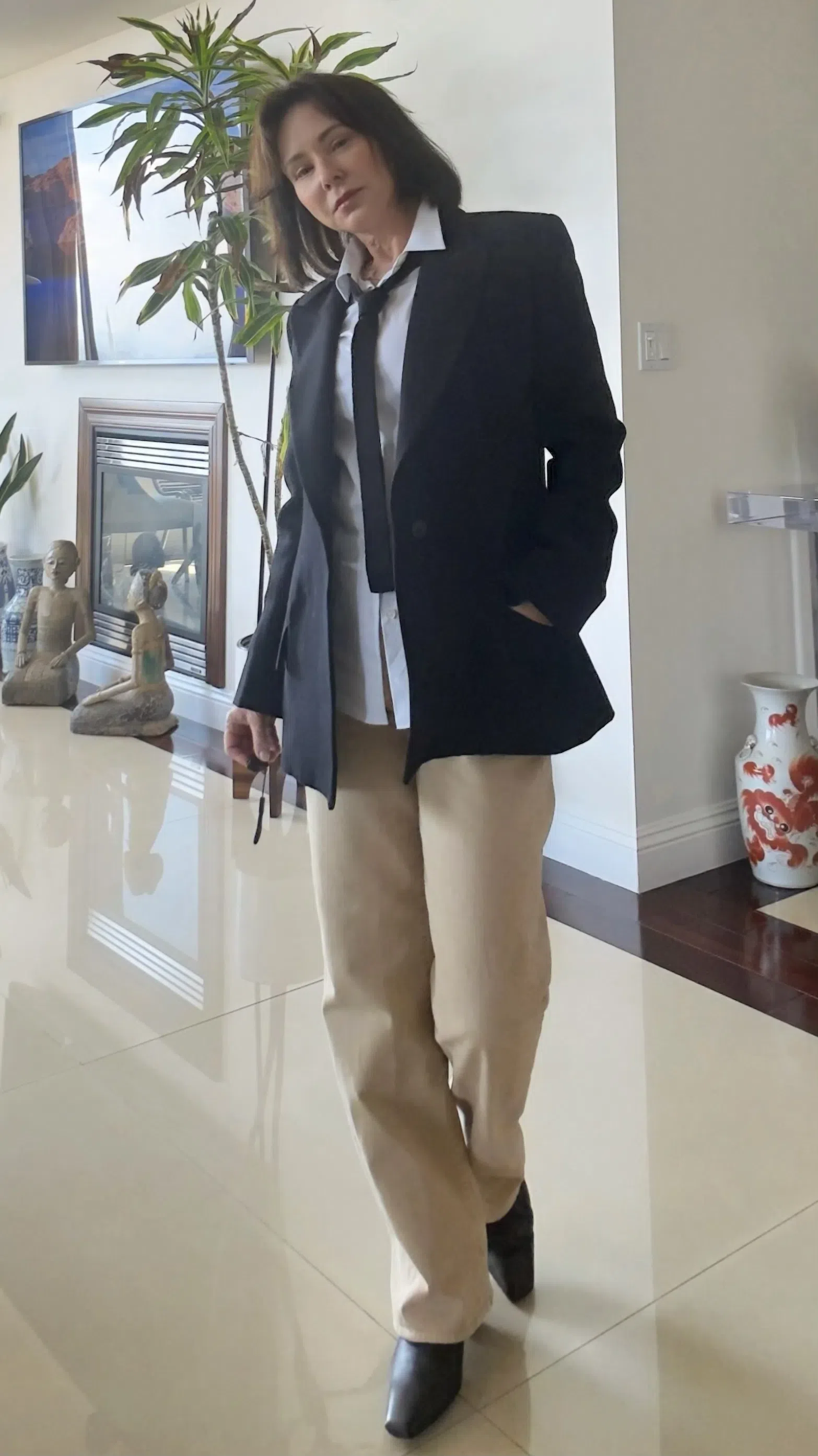 THEORY Button-front Boyfriend Shirt In White