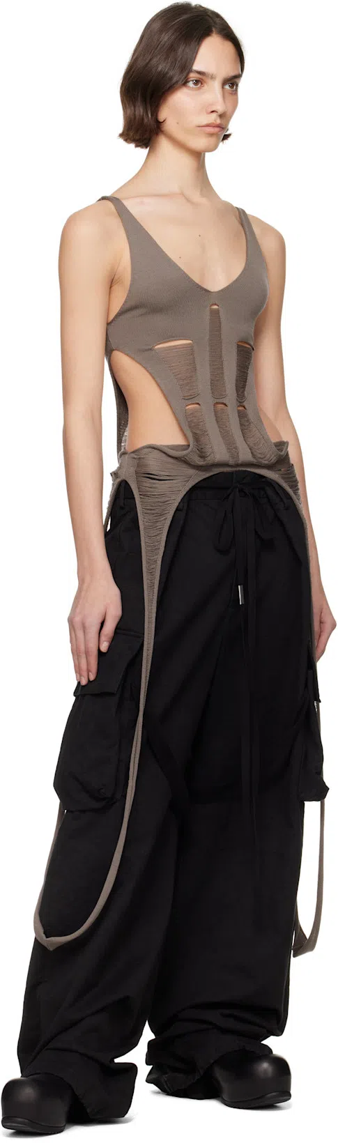 RICK OWENS Ballast Heeled Mules In Black