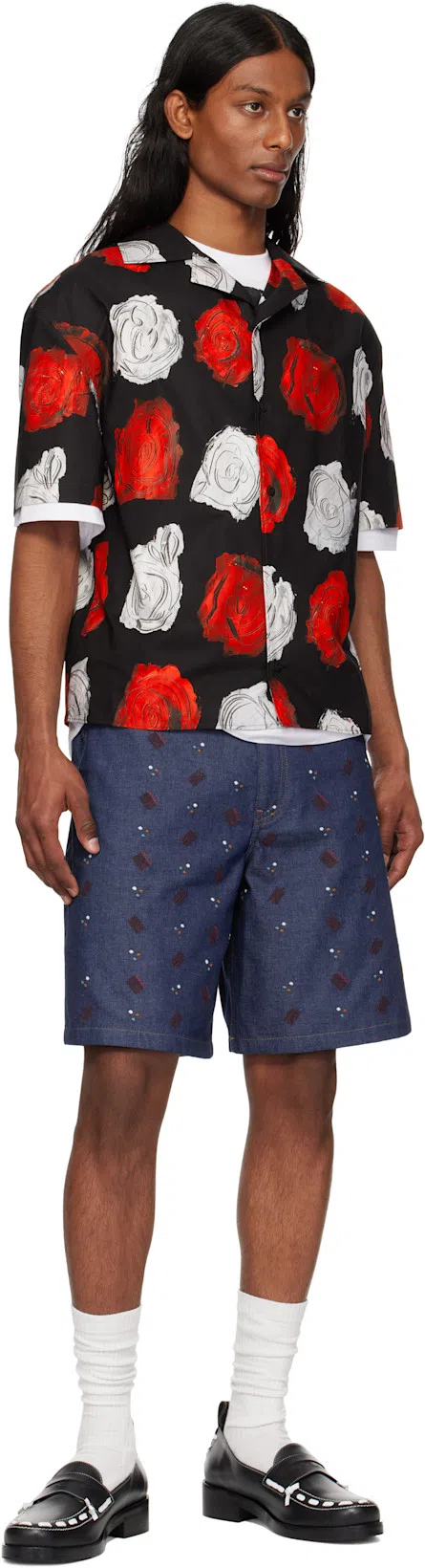 STEFAN COOKE Black Leather Loafers