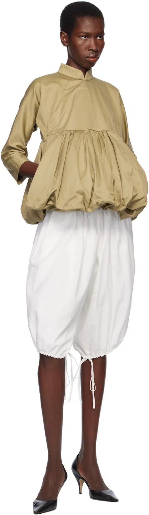 THE ROW Uxor Leather Pumps In Black