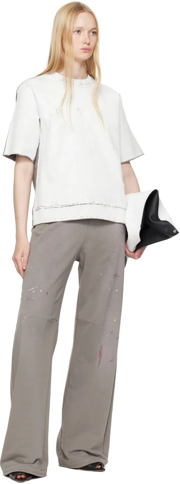 MM6 MAISON MARGIELA Black Oil Sandal Mules