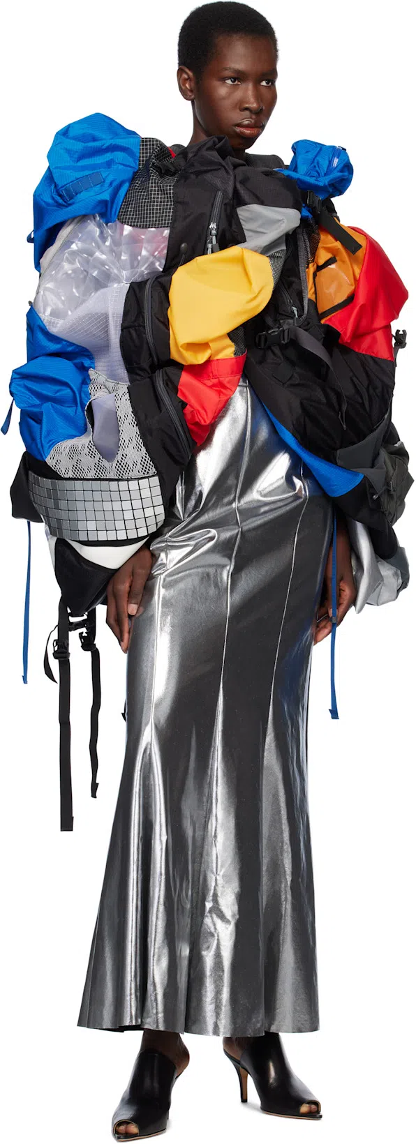 MM6 MAISON MARGIELA Black Oil Sandal Mules