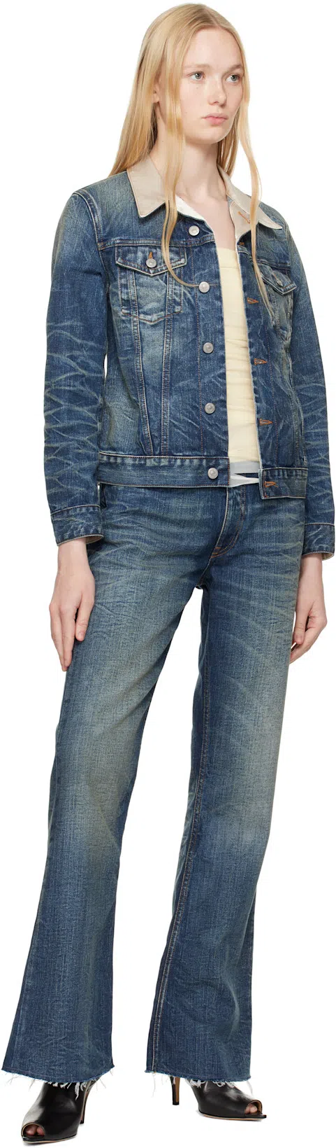 MM6 MAISON MARGIELA Black Oil Sandal Mules