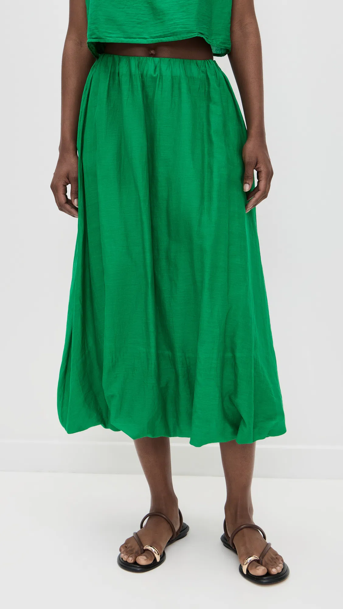 AMANU Kibera Embellished Leather Sandals In Black