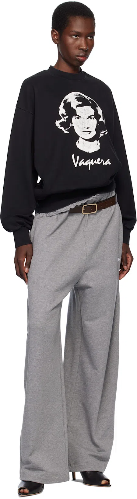 MM6 MAISON MARGIELA Black Oil Sandal Mules