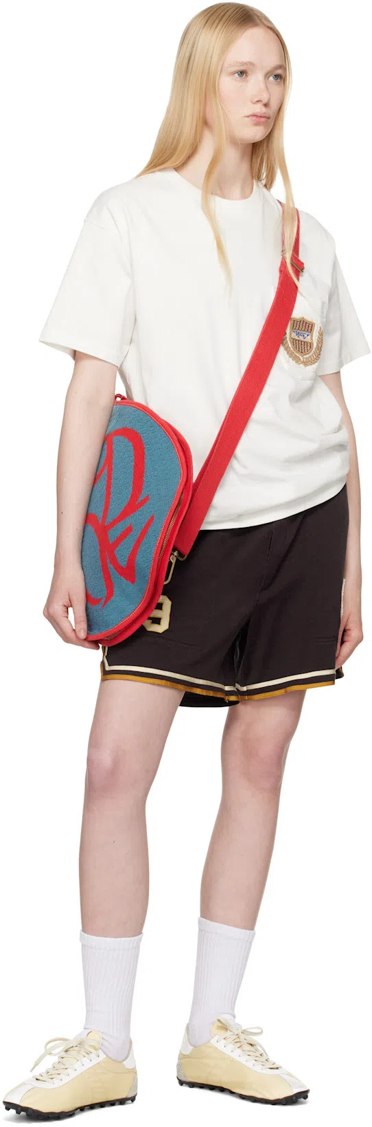 MAISON MARGIELA Leather Lace-up Trainers Featuring Suede Accents In White