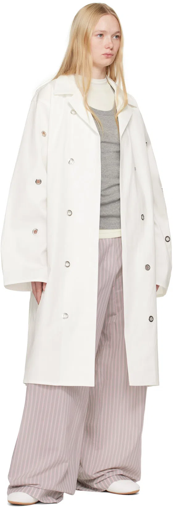 THE ROW Bonnie Suede Mesh Sneakers In White