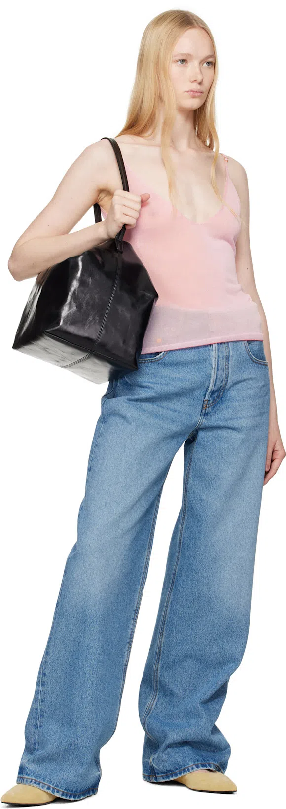 JACQUEMUS Top 'the Shoulder Knit In Pink