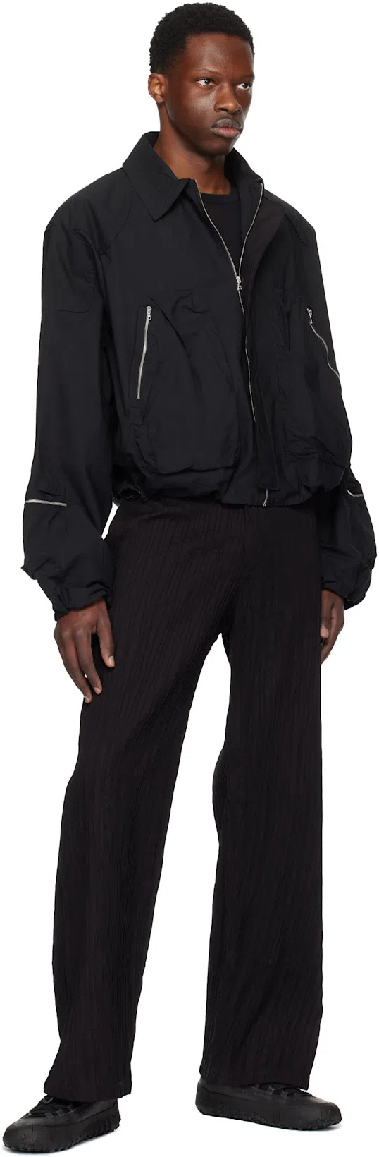 LEMAIRE Black Vibram Wrap On Sneakers