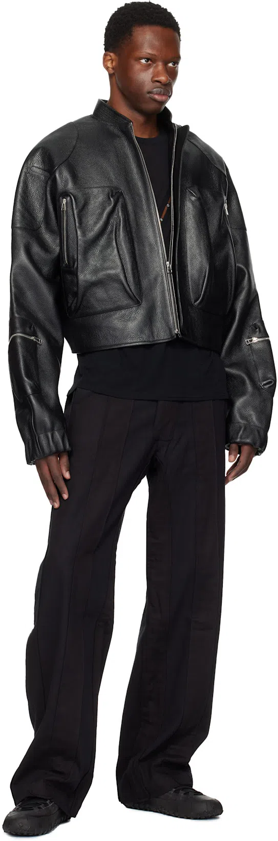 LEMAIRE Black Vibram Wrap On Sneakers