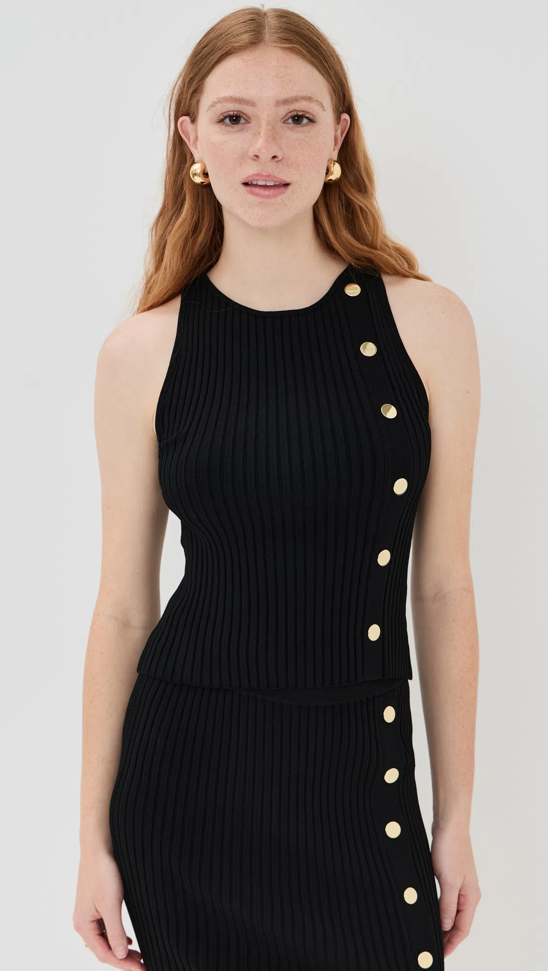 VERONICA BEARD Tanner Knit Midi Skirt In Black