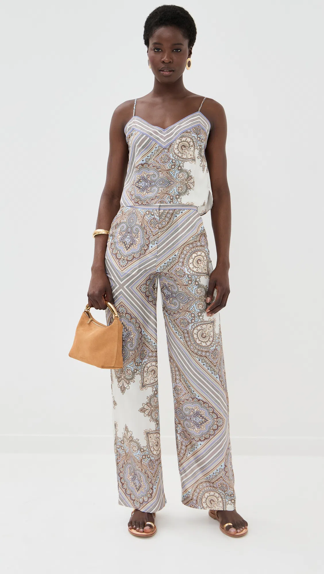 GIANVITO ROSSI Calypso Sandals 70mm Camel/natural Camoscio/raffia In Brown