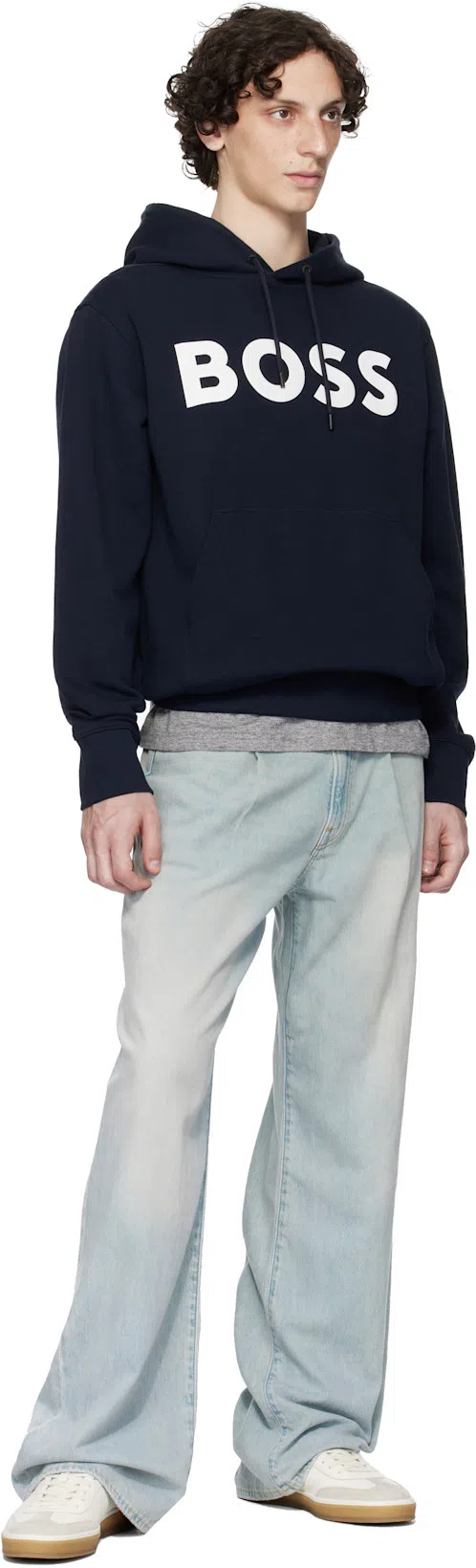 HUGO BOSS Boss Soody Zone Logo Hoodie In Black